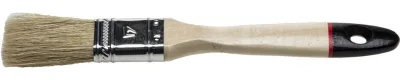 STAYER 25 мм, 1", щетина натуральная светлая, деревянная ручка, кисть плоская UNIVERSAL-EURO 0102-025